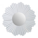 Gwenna Wall Mirror, Crystal Mirror, Silver