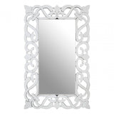 Ginny Wall Mirror, Crystal Mirror, Silver