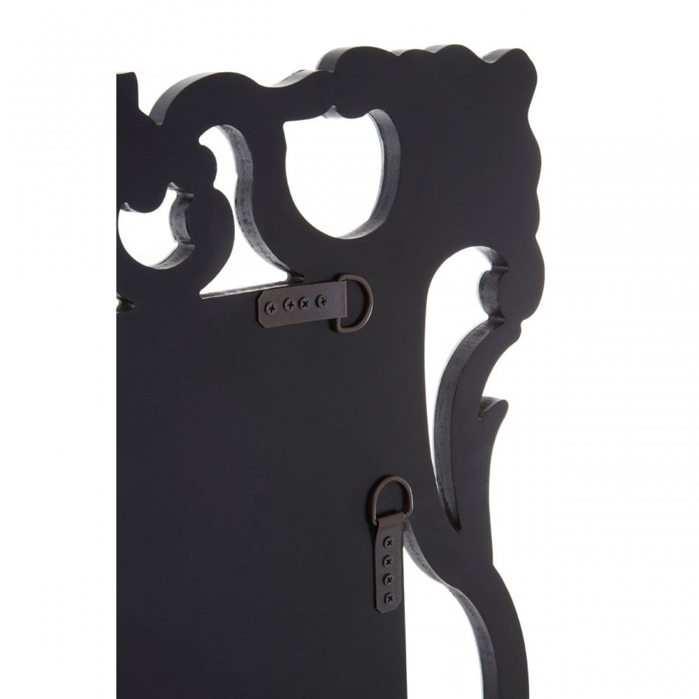 Gisela Wall Mirror, Crystal Mirror, Silver