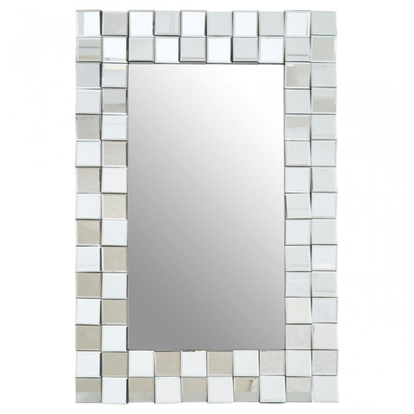 Gota Wall Mirror, Crystal Mirror, Silver