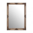 Bourbin Rectangular Gold Wall Mirror, Mirrored Glass, Wood, Gold