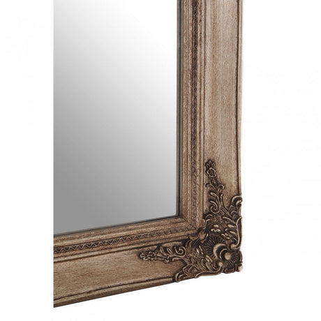 Bourbin Rectangular Gold Wall Mirror, Mirrored Glass, Wood, Gold