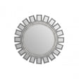 Inti Silver Wall Mirror, Mirrored Glass, Silver
