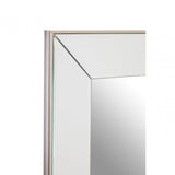Mack Wall Mirror, Mirrored Glass, Clear