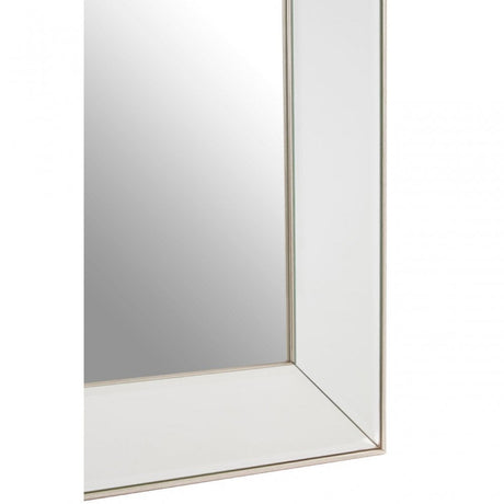 Mack Wall Mirror, Mirrored Glass, Clear
