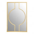 Farran Deco Wall Mirror, Glass, Iron, Champagne
