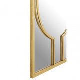 Farran Deco Wall Mirror, Glass, Iron, Champagne
