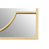 Farran Deco Wall Mirror, Glass, Iron, Champagne