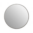Leonov Small Round Recessed Mirror, Mirrored Glass, Stainless Steel