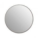 Leonov Small Round Recessed Mirror, Mirrored Glass, Stainless Steel