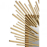 Sunray Sunburst Wall Mirror, Iron, Mirrored Glass, Gold