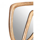 Pablo Gold Finish Wall Mirror, Aluminium, Mirrored Glass, Gold