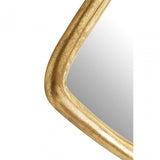 Pablo Gold Finish Wall Mirror, Aluminium, Mirrored Glass, Gold