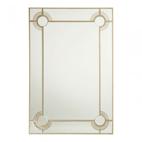Knigh Wall Mirror, Wood, Mirrored Glass, Clear