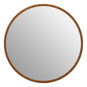 Saska Antique Gold Finish Wall Mirror, Mirrored Glass, Gold
