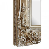 Ornate Decorative Edge Wall Mirror, Mirrored Glass, Gold