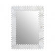 Rabia Wall Mirror, Wood, Mirrored Glass, Silver