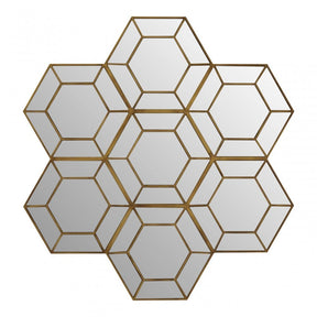Riva Wall Mirror, Wood, Mirrored Glass, Silver