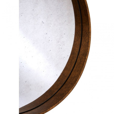 Colton Rustic Circle Hanging Wall Mirror