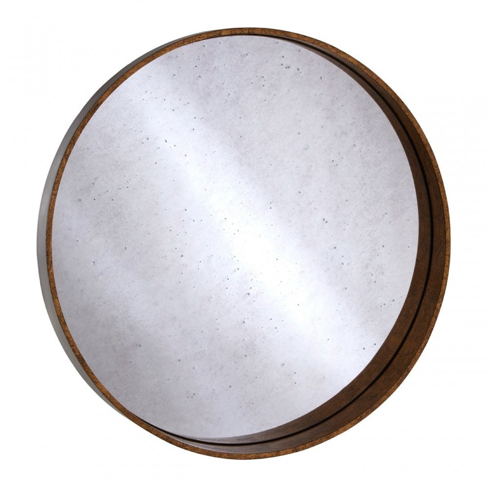 Clanbay Colton Rustic Circle Hanging Wall Mirror – ideas4lighting