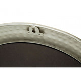 Hamish Hammered Pewter Finish Wall Mirror, Iron, Mirrored Glass, Silver