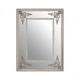 LaMon LaMon Marseille Champagne Bead Frame Wall Mirror, Fibreglass, Mirrored Glass, Silver