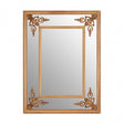 LaMon LaMon Marseille Gold Motifs Frame Wall Mirror, Fibreglass, Mirrored Glass, Gold