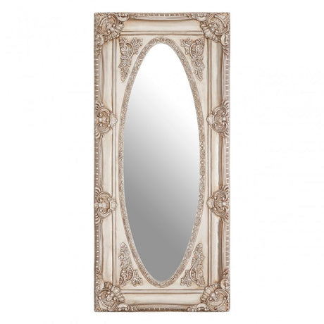 LaMon LaMon Marseille Champagne Oval Border Wall Mirror, Fibreglass, Mirrored Glass, Silver