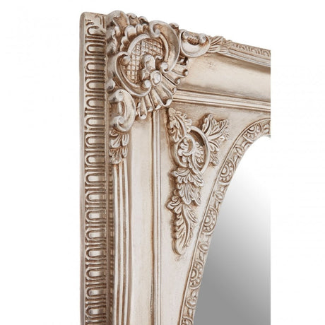 LaMon LaMon Marseille Champagne Oval Border Wall Mirror, Fibreglass, Mirrored Glass, Silver
