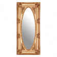 LaMon LaMon Marseille Gold Finish Oval Border Wall Mirror, Fibreglass, Mirrored Glass, Gold