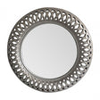 Tessere Antique Silver Wall Mirror, Mirrored Glass, Silver