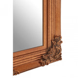 Bourbin Rectangle Gold Wall Mirror, Mirrored Glass, Resin, Gold