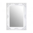 Bourbin Antique White Wall Mirror, Mirrored Glass, Resin, Brown