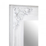 Bourbin Antique White Wall Mirror, Mirrored Glass, Resin, Brown