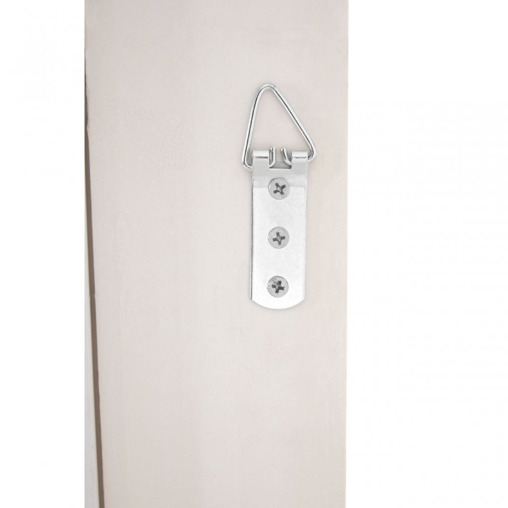 Bourbin Antique White Wall Mirror, Mirrored Glass, Resin, Brown