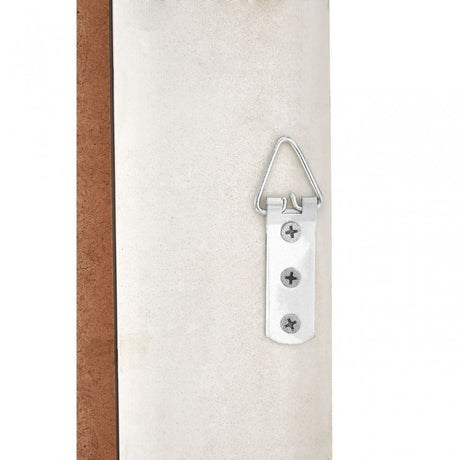 Antique Silver Rectangular Wall Mirror, Wood, Mirrored Glass, Silver