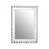 Taraka Wall Mirror, Wood, Mirrored Glass, Silver