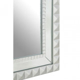 Taraka Wall Mirror, Wood, Mirrored Glass, Silver