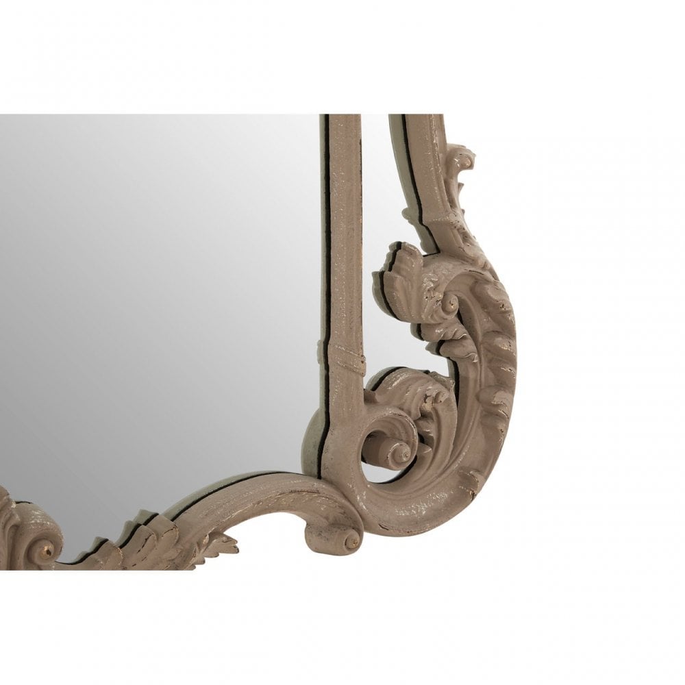 Haniel Wall Mirror, Mirrored Glass, Grey