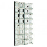 Multi Glass Bevelled Wall Mirror, Wood, Mirrored Glass, Clear