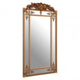 Bevelled Mirror with Gold Finish, Wood, Mirrored Glass, Gold