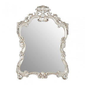 Champagne Decorative Swirl Design Wall Mirror, Mirrored Glass, Champagne