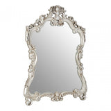 Champagne Decorative Swirl Design Wall Mirror, Mirrored Glass, Champagne
