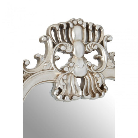 Champagne Decorative Swirl Design Wall Mirror, Mirrored Glass, Champagne