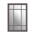 Hawthorne Rectangular Grey Wall Mirror, Mirrored Glass, Wood, Grey