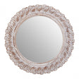 Antique Grey Acanthus Leaf Wall Mirror, Mirrored Glass, Grey