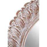 Antique Grey Acanthus Leaf Wall Mirror, Mirrored Glass, Grey