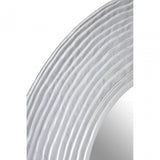 Round Wall Mirror with Silver Finish, Mirrored Glass, Silver