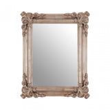 Georgia Silver Wall Mirror, Mirrored Glass, Wood, Silver