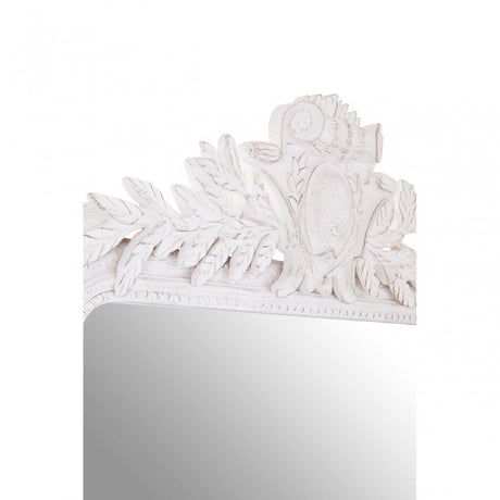 Gloria Stone Grey Wall Mirror, Mirrored Glass, Wood, Grey